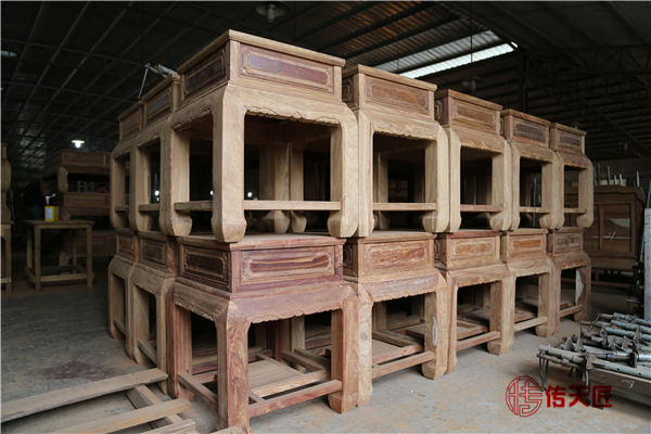传天匠红木家具工厂加工图